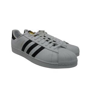 adidas Men's Low Originals Superstar Leather Casual Shoes White Size 19M